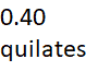 0.40 quilates