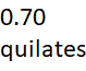 0.70 quilates