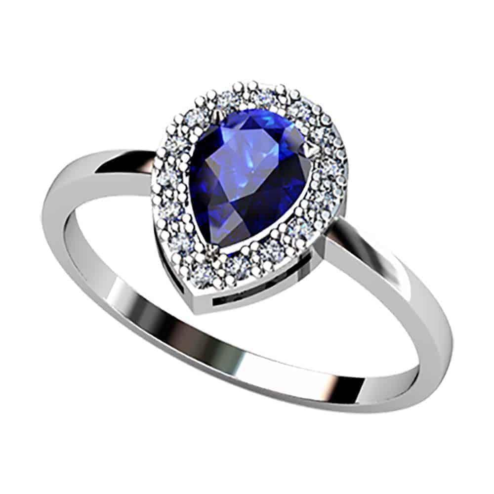 S5P B57A15 B Sortija Zafiro Diamantes Brillante